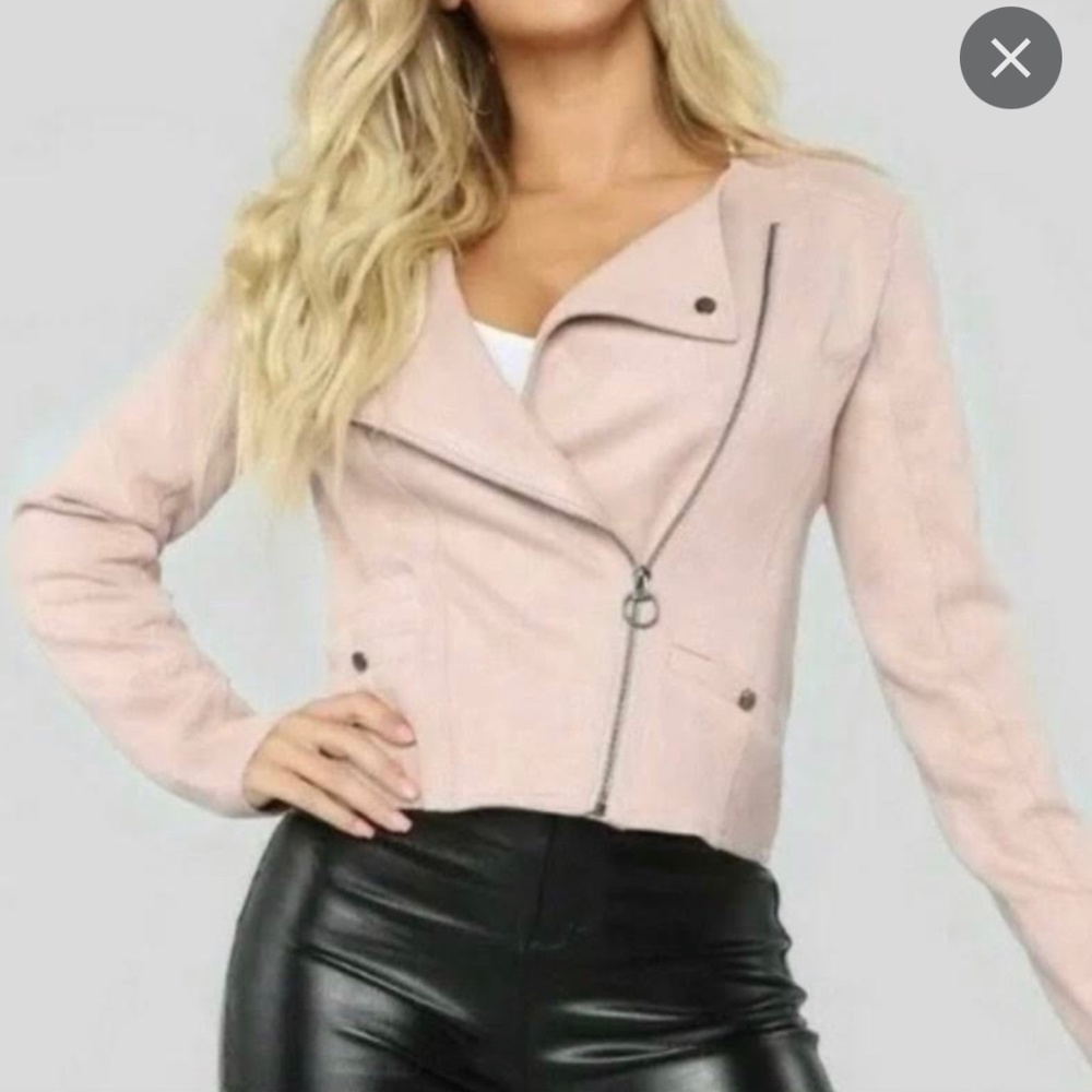 Haute Monde Suede Biker Jacket